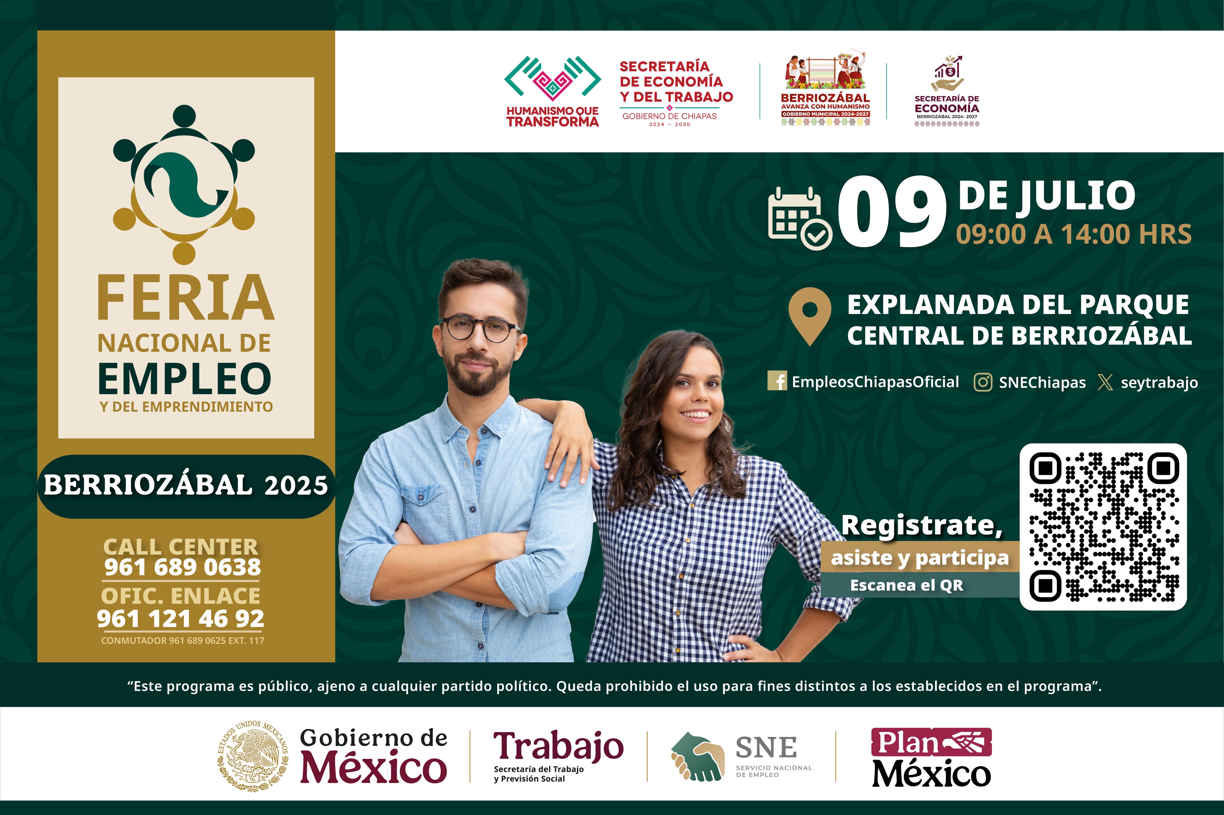 Feria Nacional de Empleo y del Emprendimiento Berriozábal 2025
