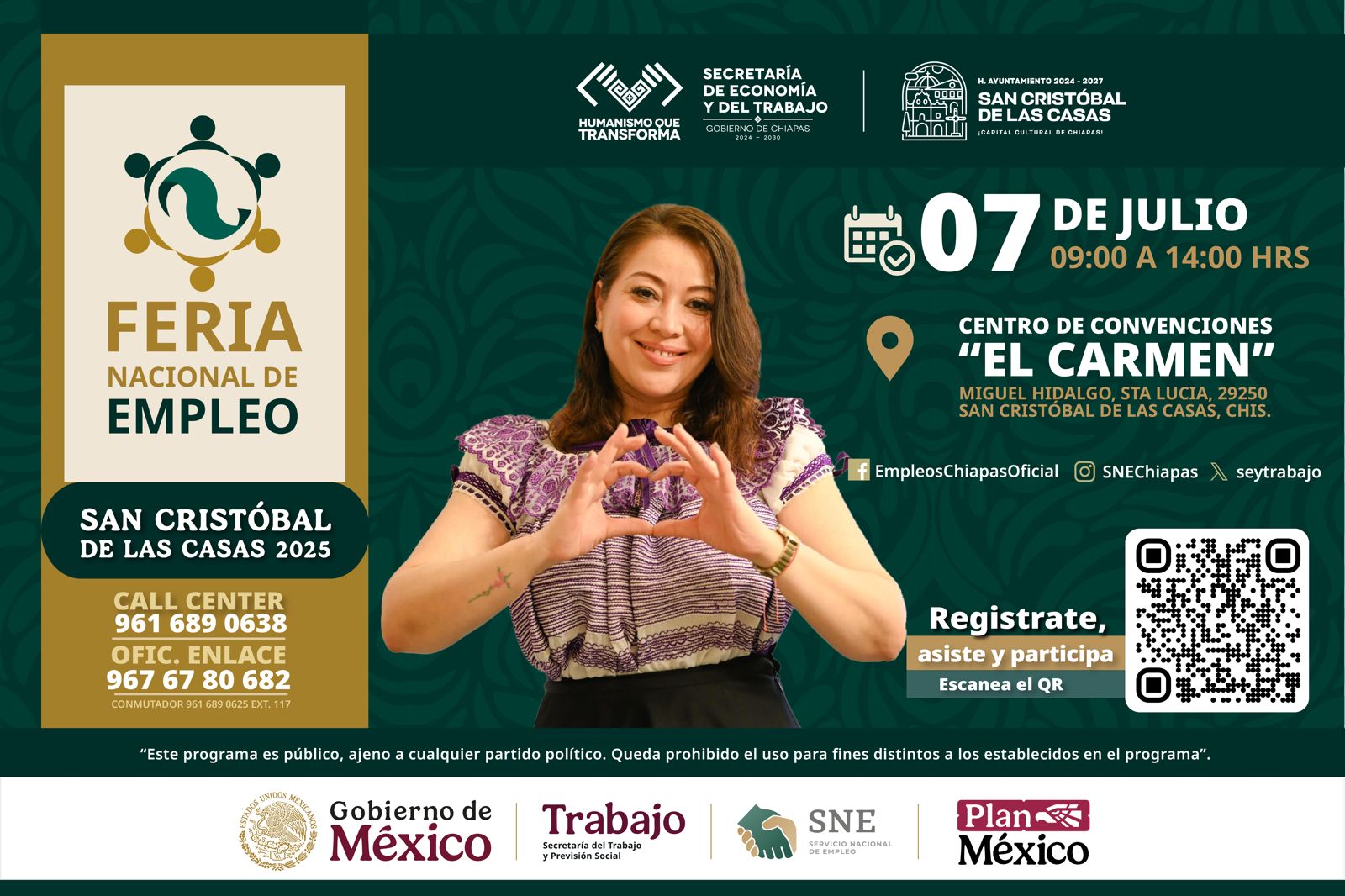 Feria Nacional de Empleo San Cristóbal de las Casas 2025